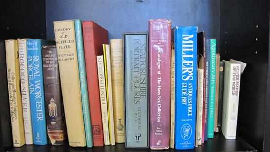 Appraisal: ONE SHELF OF ASSORTED ANTIQUE REFERENCE INCLUDING THE CATALOGUE OF