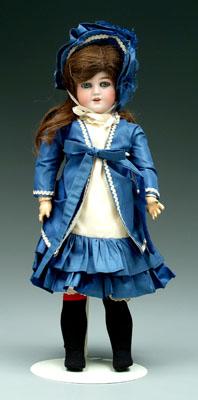 Appraisal: Bisque head doll marked Santa jointed composition body fixed eyes