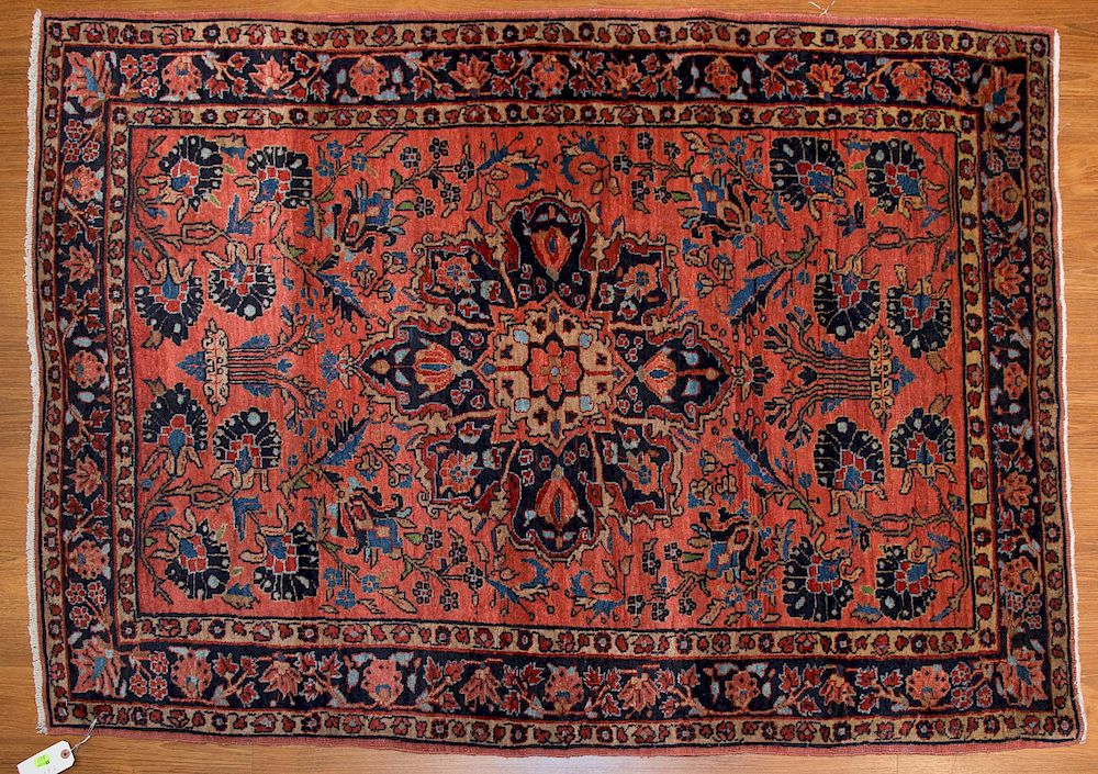 Appraisal: Antique Sarouk rug approx x Persia circa Condition Very nice