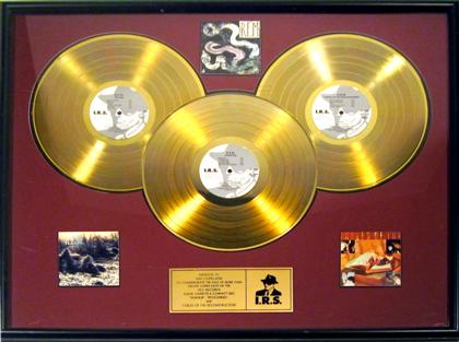 Appraisal: REMAN RIA A gold record award for REM's Murmur Reckoning