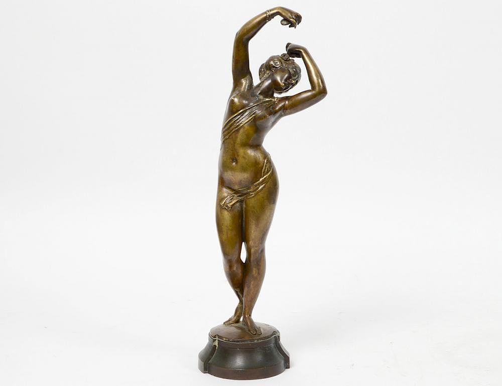 Appraisal: LOUIS KLEY French - Danseuse aux Castagnettes The shaped oval