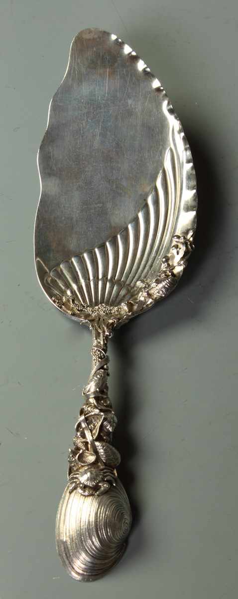 Appraisal: Rare Gorham Narragansett Sterling Fish Slice Rare Gorham Narragansett Sterling