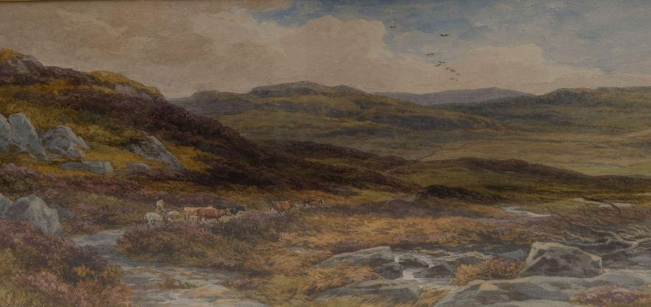 Appraisal: JOHN STEEPLE - ON THE CRAFTNANT MOORS NORTH WALES signed