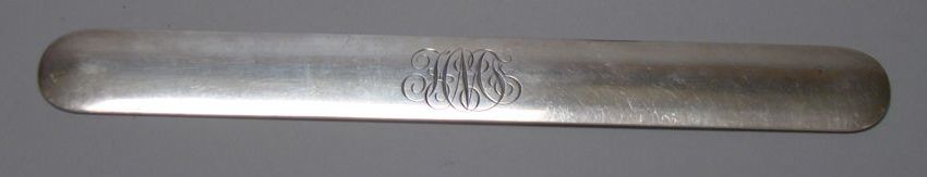 Appraisal: TOWLE STERLING SILVER PAGE TURNER Monogrammed Length Approx troy oz