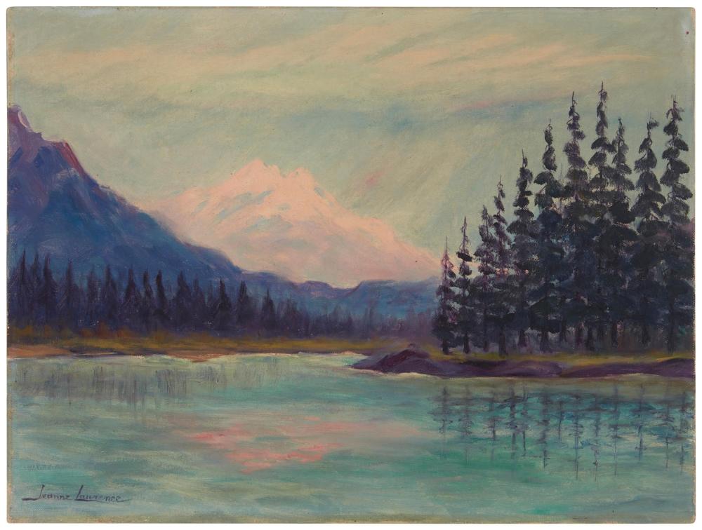 Appraisal: JEANNE LAURENCE - ALASKAN LANDSCAPE OIL ON CANVAS BOARD H