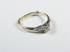 Appraisal: LADY'S RING - Diamond ring set with an earlier modern