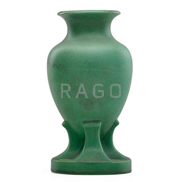 Appraisal: TECO Baluster vase Condition Report chip to rim