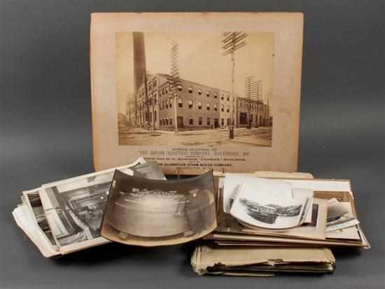 Appraisal: Photographs Collection of fifty vintage images in Baltimore and on