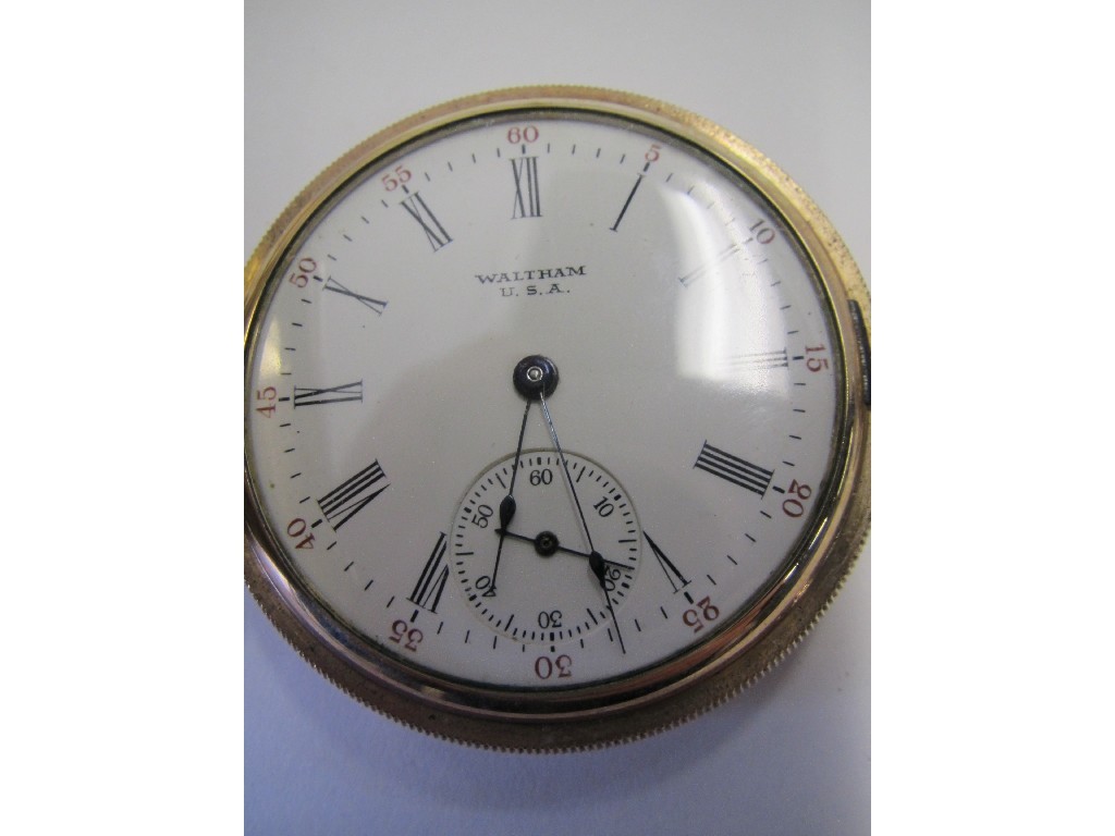 Appraisal: Waltham rolled gold pocket watch