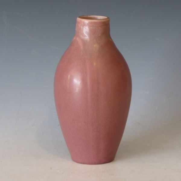 Appraisal: Rookwood Arts Crafts vase from in matte rose Marked with