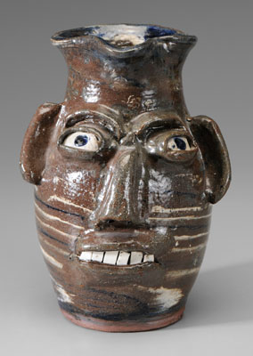 Appraisal: B B Craig Face Jug Catawba County North Carolina -