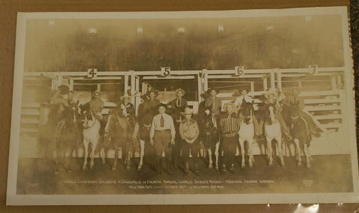 Appraisal: 's rodeo panoramic photographs th Annual World Series Rodeo Participants