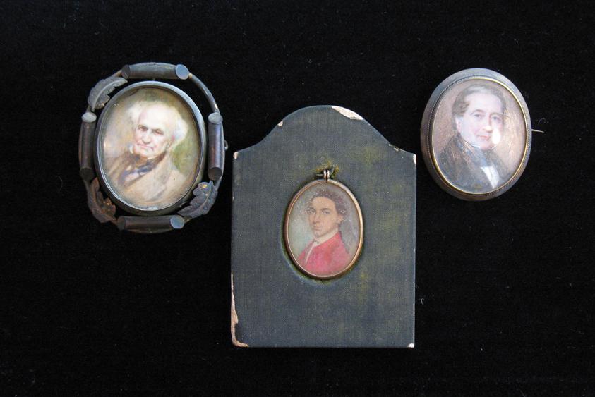 Appraisal: ENGLISH SCHOOL late th century A miniature portrait of a