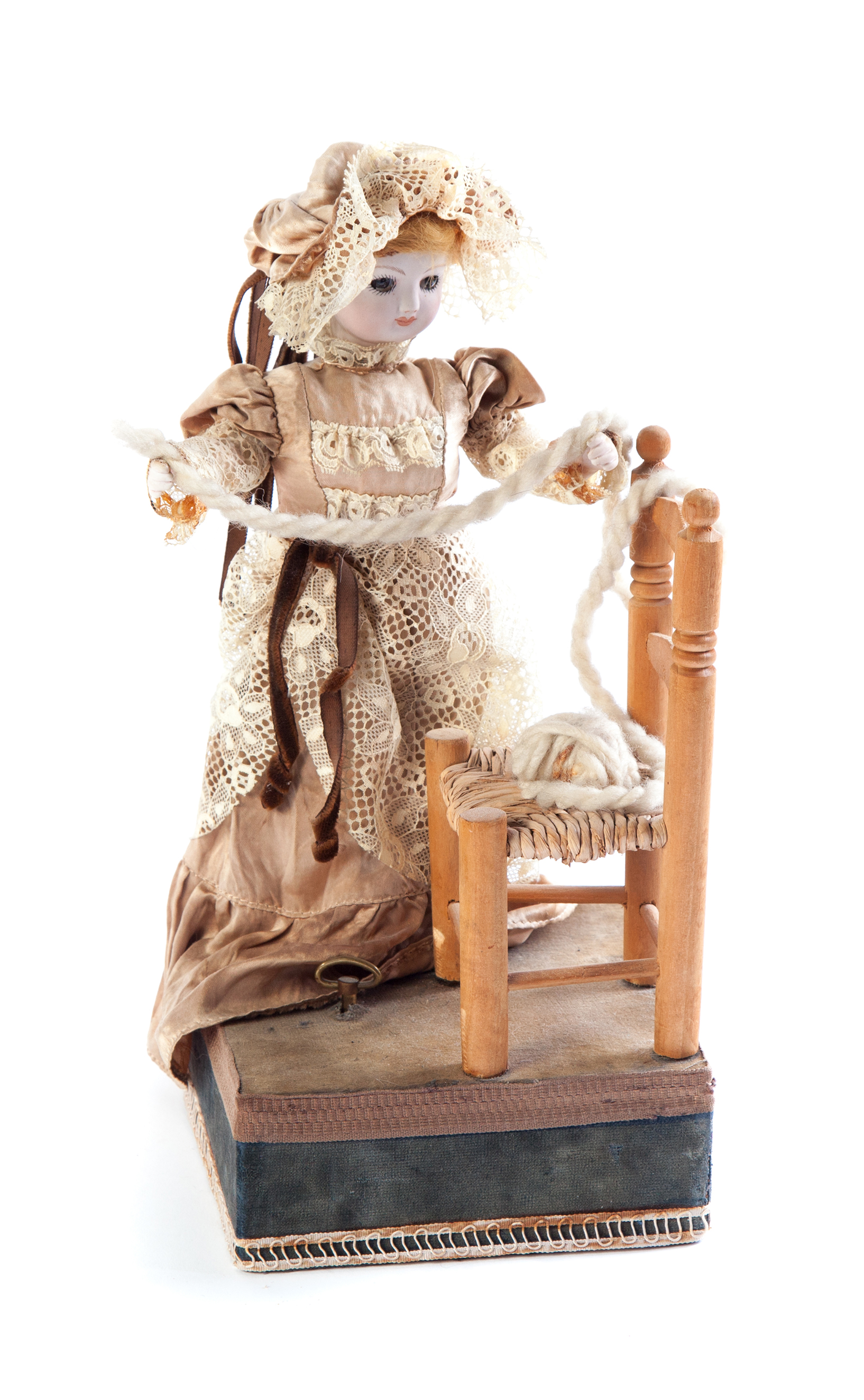 Appraisal: AUTOMATON MUSIC BOX POSSIBLY BY THE UNKNOWN France ca Bisque