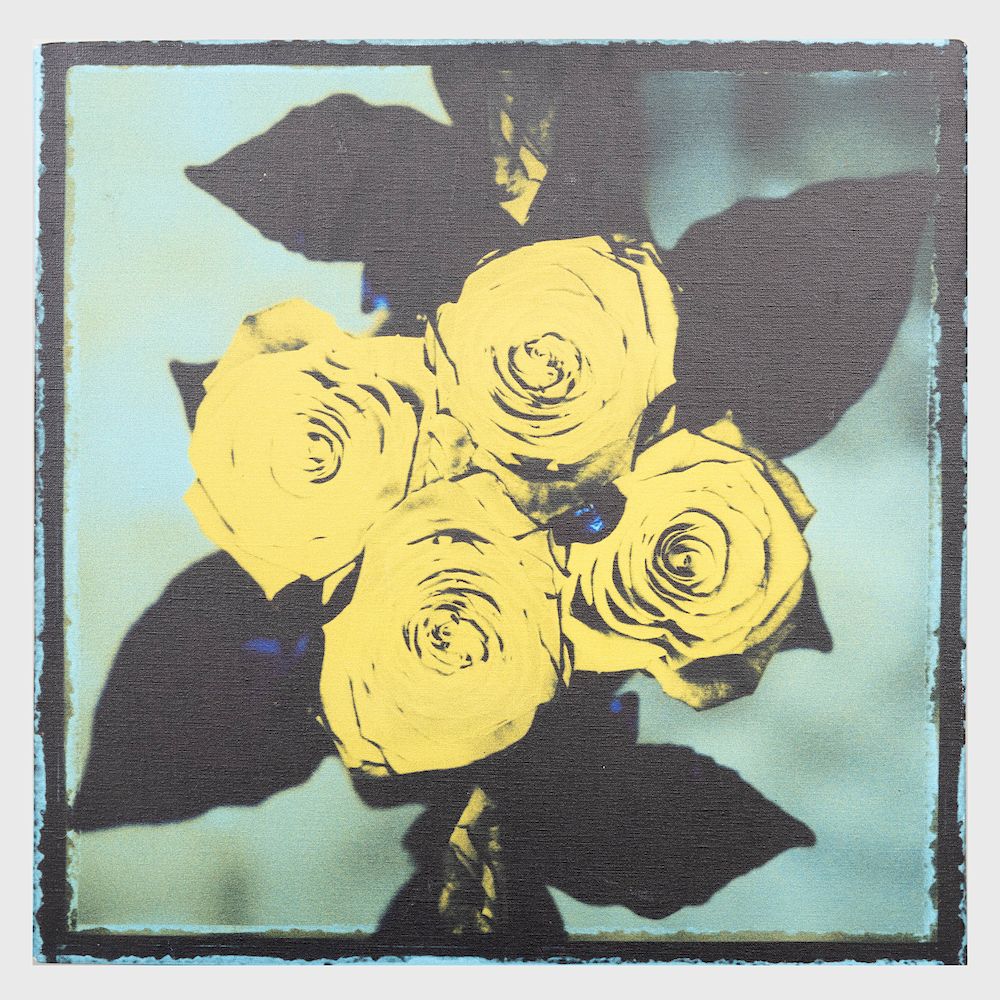 Appraisal: Gilles Tondini Yellow Roses Gicl e on canvas signed 'Gilles