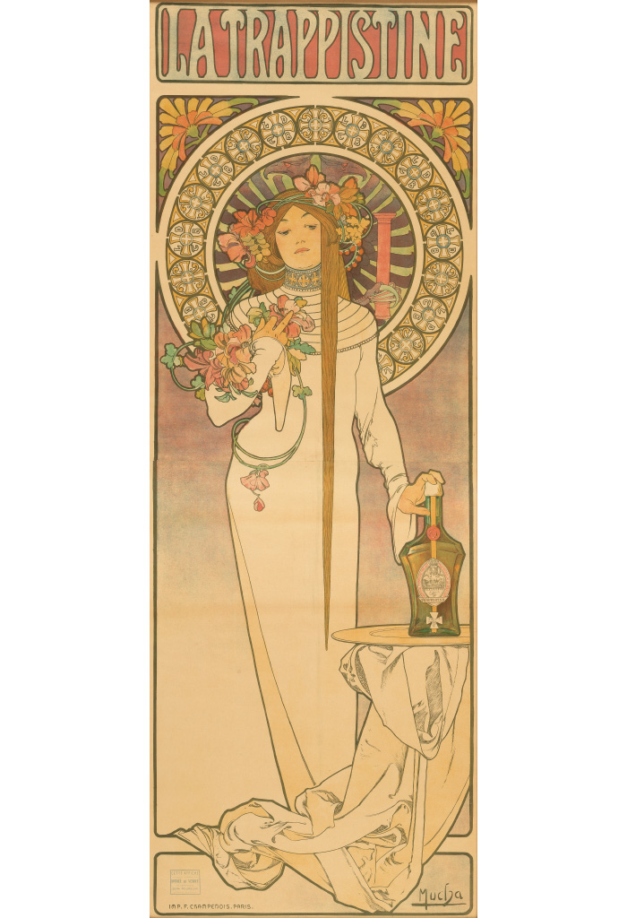 Appraisal: ALPHONSE MUCHA - LA TRAPPISTINE x inches x cm F