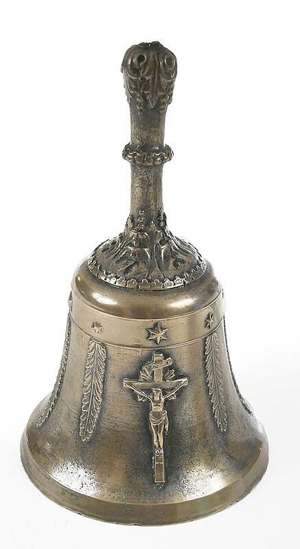 Appraisal: Renaissance Style Bronze Table Bell Continental possibly Italian th th