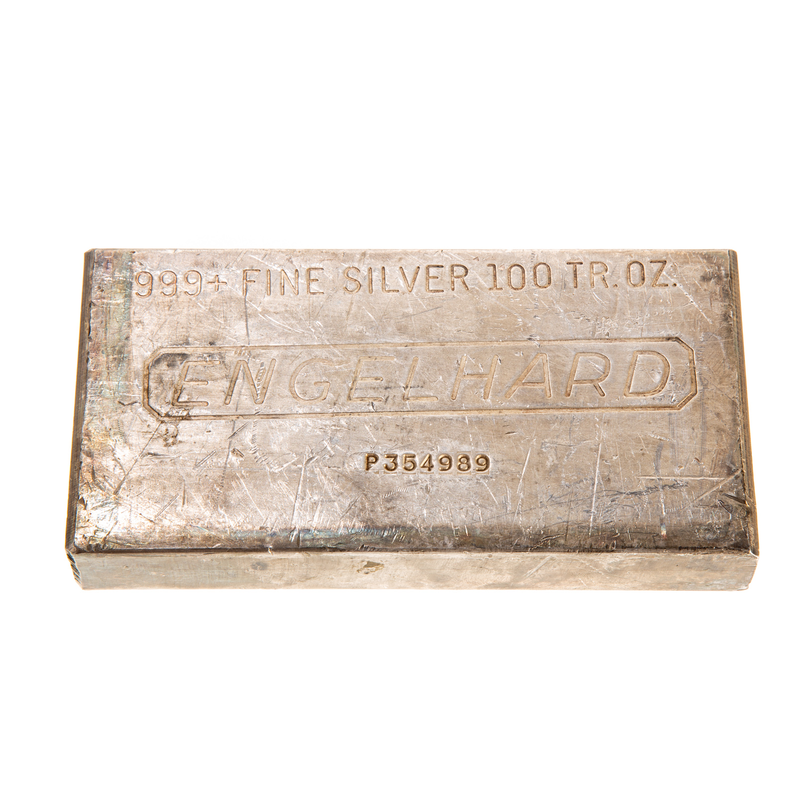 Appraisal: OZ ENGELHARD SILVER BAR Serial Number - P