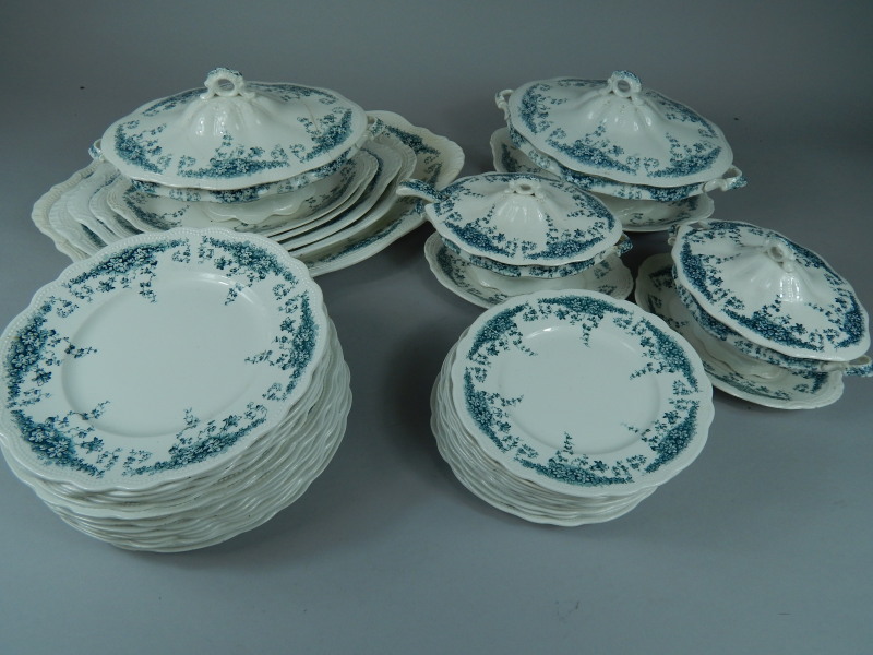 Appraisal: A W D Burslem Forget Me Not pattern part dinner