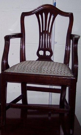 Appraisal: A child's late th Century style carver chair with pierced