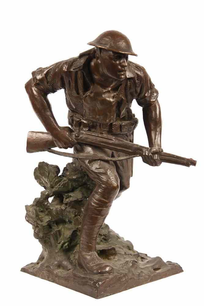 Appraisal: BRONZE SCULPTURE - 'Dough Boy' by Robert George Eberhard CT