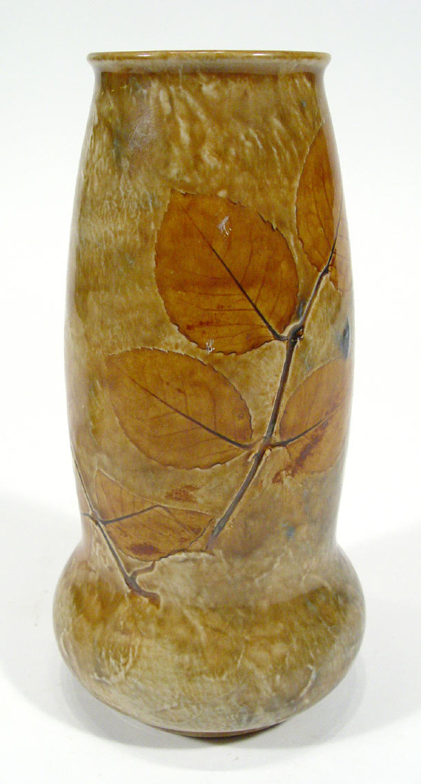 Appraisal: Royal Doulton stoneware 'Autumn Leaves' patterned vase impressed factory marks