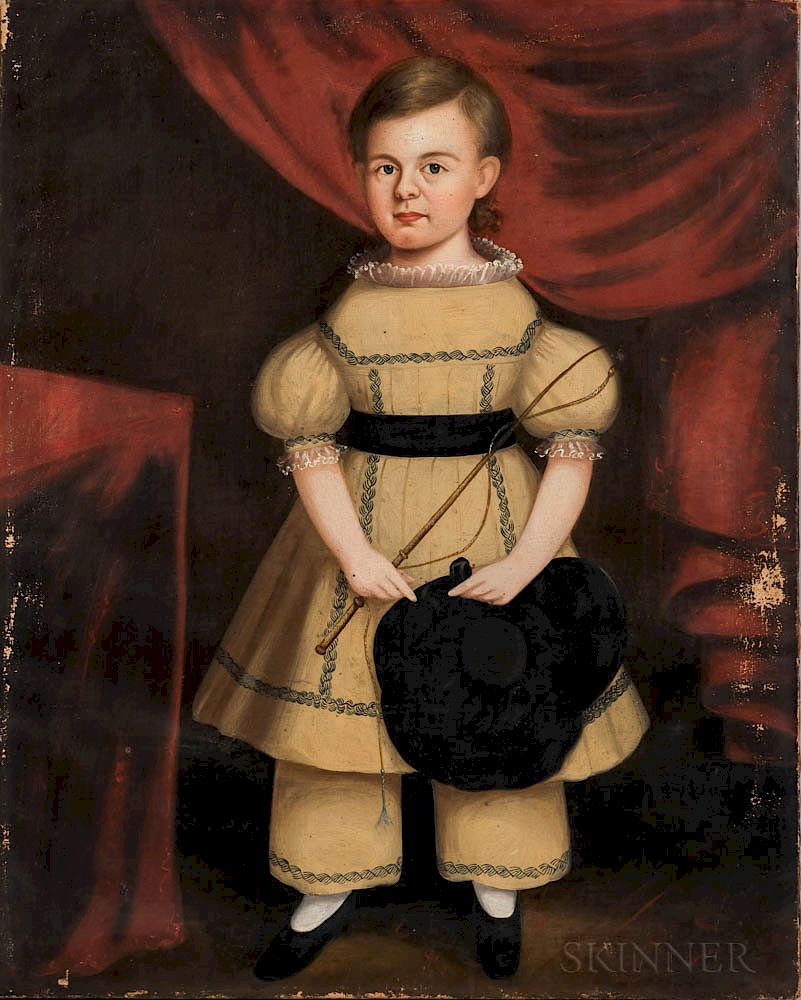 Appraisal: Attributed to Samuel P Howes Massachusetts - Portrait of a