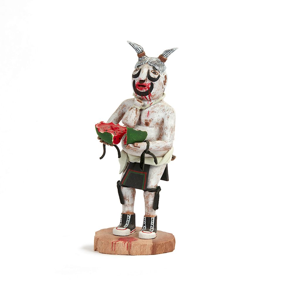 Appraisal: Hopi Clown Kachina Tsuku Andrew Grover Hopi Clown Kachina Tsuku