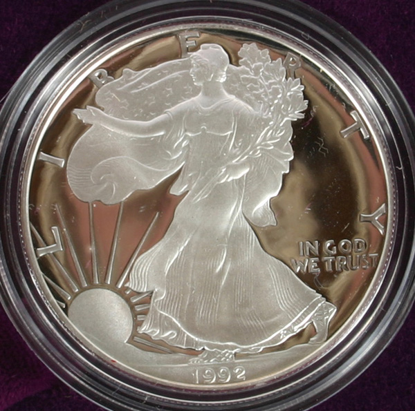 Appraisal: Two US Mint American Silver Eagle oz Proof Coins