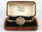 Appraisal: A carat gold lady's wrist watch with Ct metal lined