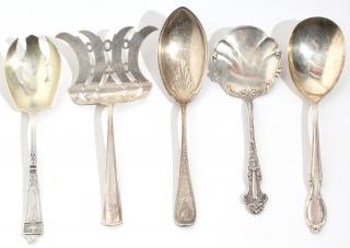 Appraisal: Vintage English American Silver Serving Pieces Including th early th