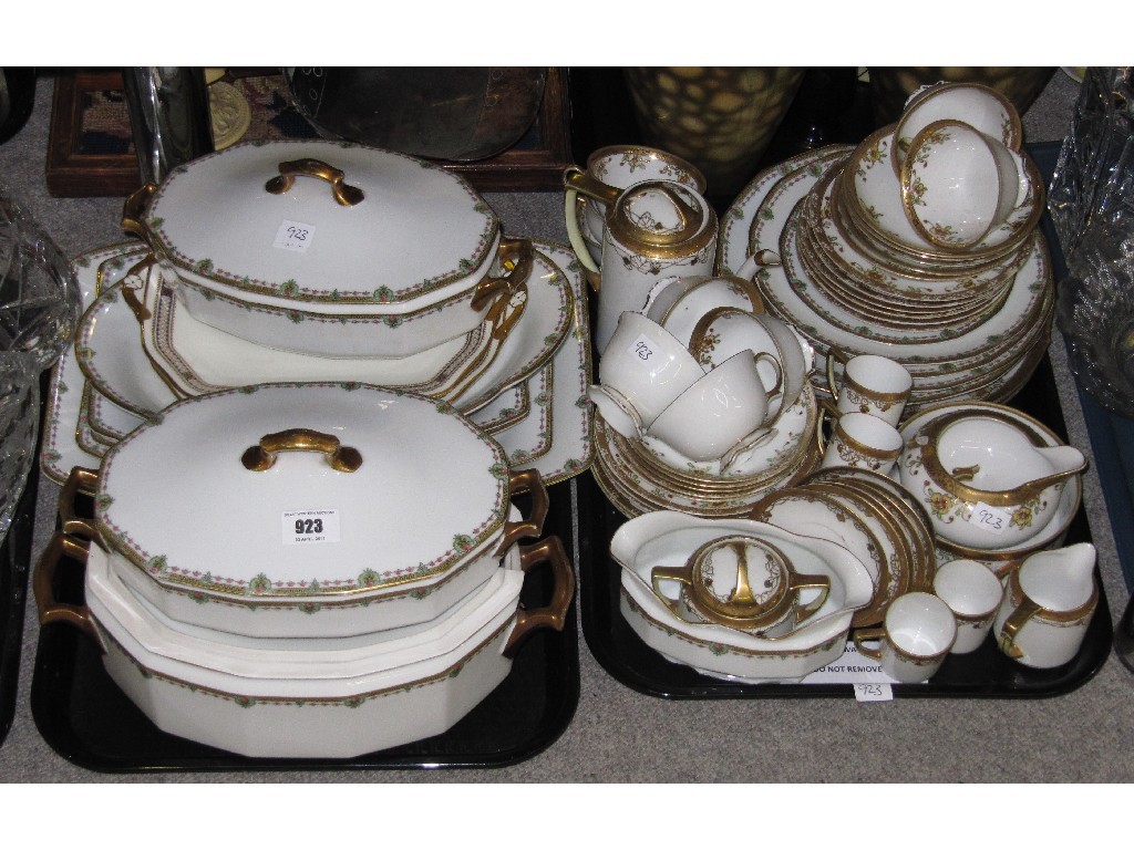 Appraisal: Noritake teaset and coffee set and a French porcelain part