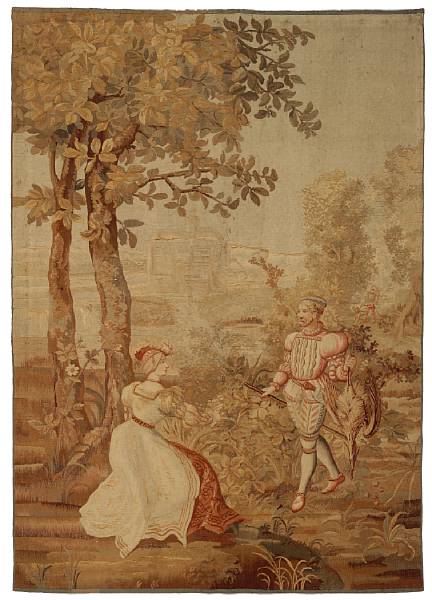 Appraisal: A French Renaissance Revival tapestry second half th century Depicting