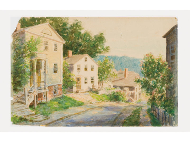 Appraisal: WINFIELD SCOTT CLIME AMERICAN - STREET IN OLD NEW LONDON