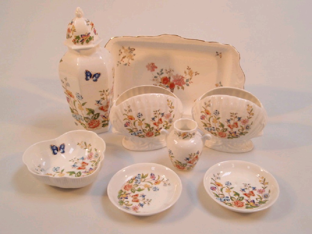 Appraisal: A quantity of Aynsley Cottage Garden bone china including covered