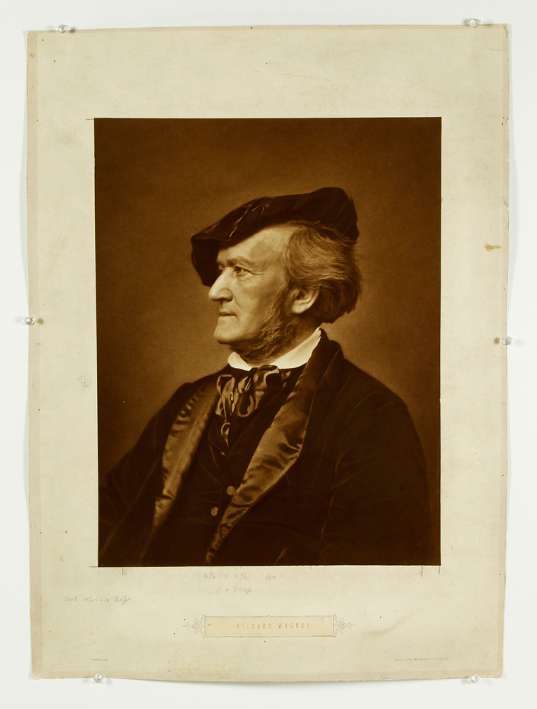 Appraisal: - Richard Wagner Mammoth Albumen Photograph Mammoth albumen photograph of