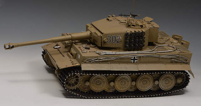 Appraisal: A SCRATCH BUILT TH SCALE TIGER TANK wide