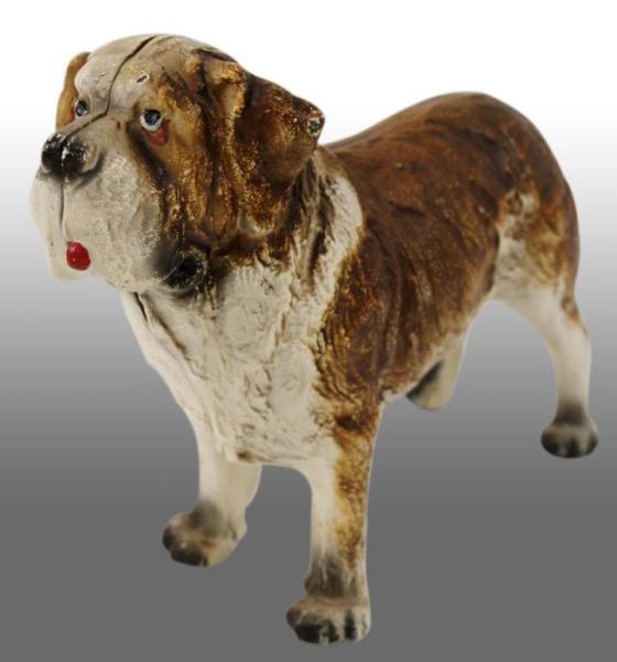 Appraisal: Cast Iron St Bernard Dog Doorstop Description Marked inside of