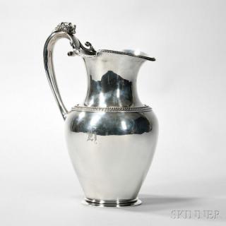 Appraisal: Ball Black Co Silver Pitcher New York - vasiform with