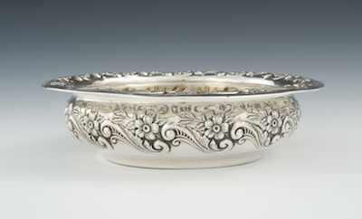 Appraisal: An Antique Sterling Silver Repousse Centerpiece Bowl by Gorham dated