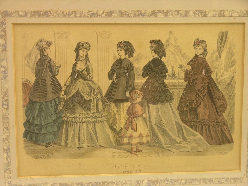 Appraisal: A complete set of twelve th century French fashion plates