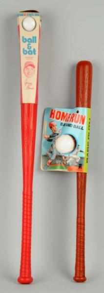 Appraisal: Lot of Vintage Plastic Baseball Bats Description Includes one with