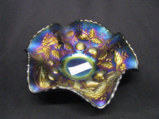 Appraisal: Northwood Carnival Glass Bowl Three Fruits electric iridescent finish amethyst