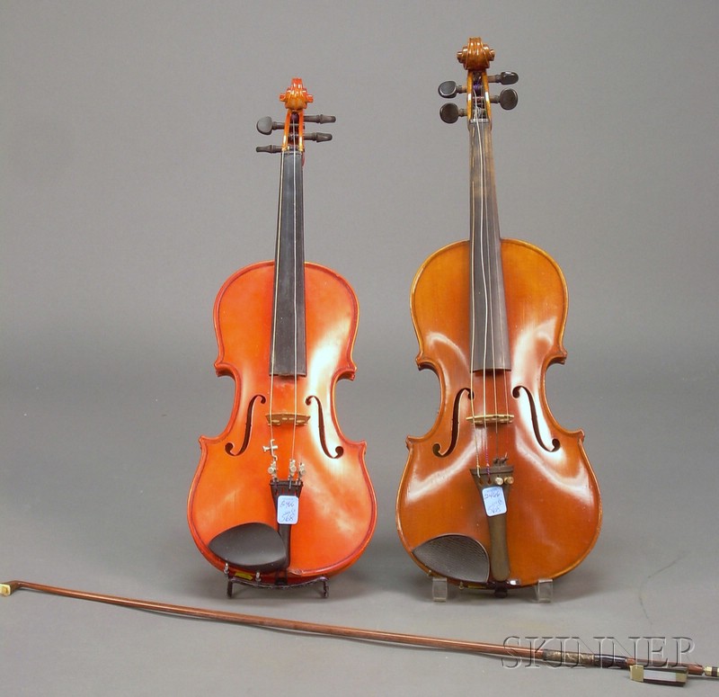 Appraisal: Two Child's Violins