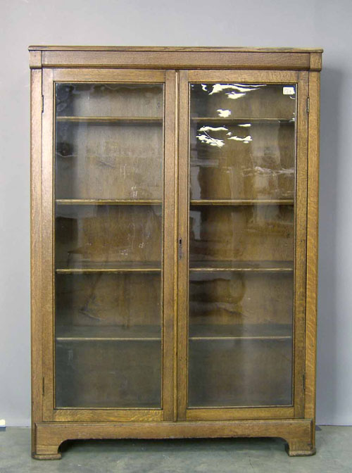 Appraisal: Oak bookcase early th c h w