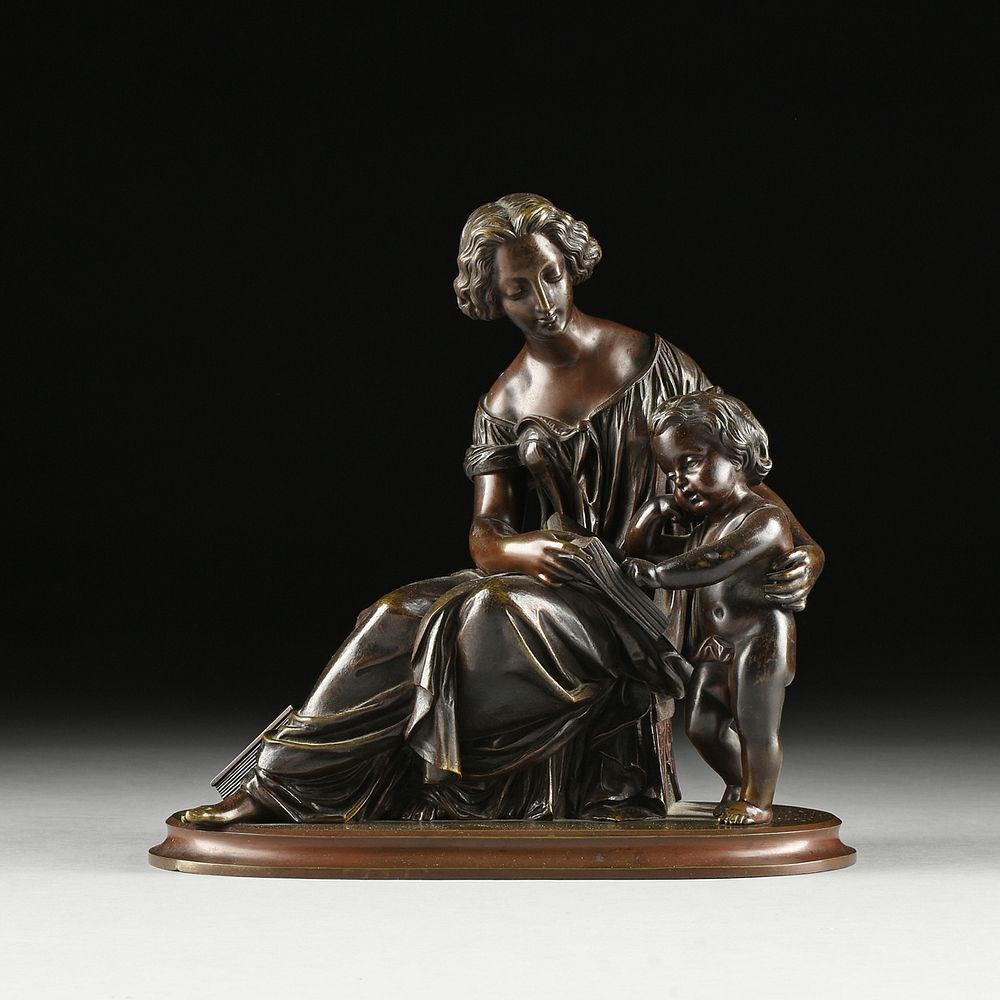 Appraisal: attributed to EUGENE ANTOINE AIZELIN French - A BRONZE SCULPTURE