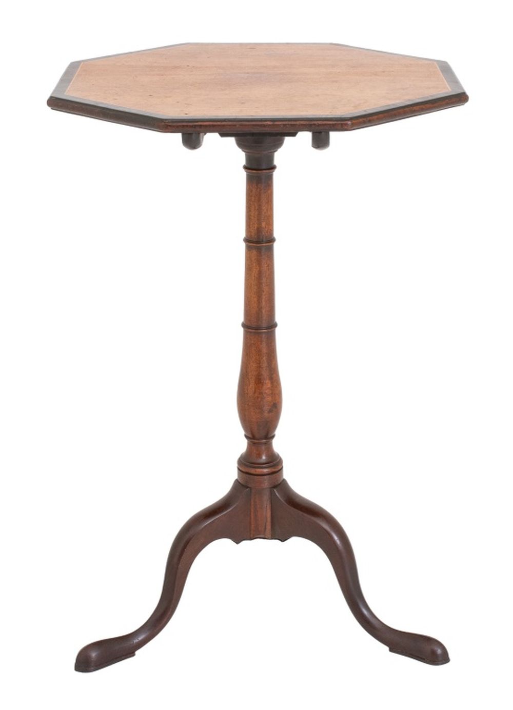 Appraisal: REGENCY MAHOGANY OCTAGONAL TILT-TOP SIDE TABLE Regency octagonal tilt-top side