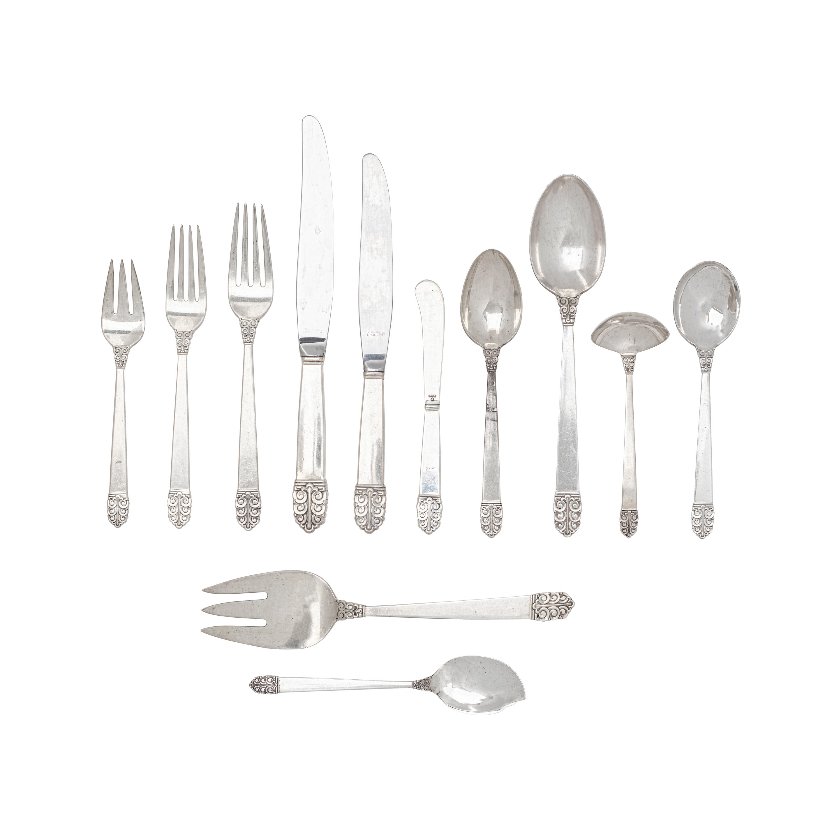 Appraisal: AN AMERICAN STERLING SILVER FLATWARE SERVICE BY INTERNATIONAL SILVER CO