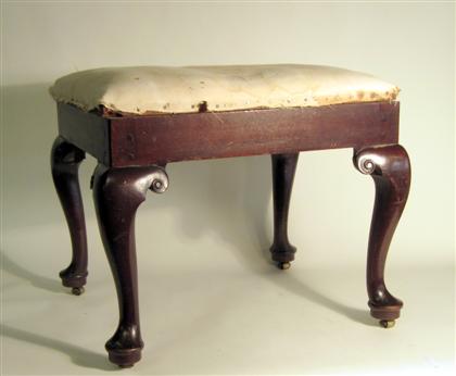 Appraisal: George III mahogany stoollate th century