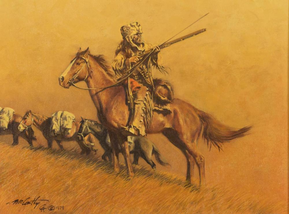 Appraisal: FRANK McCARTHY New York Arizona - oil on canvas On